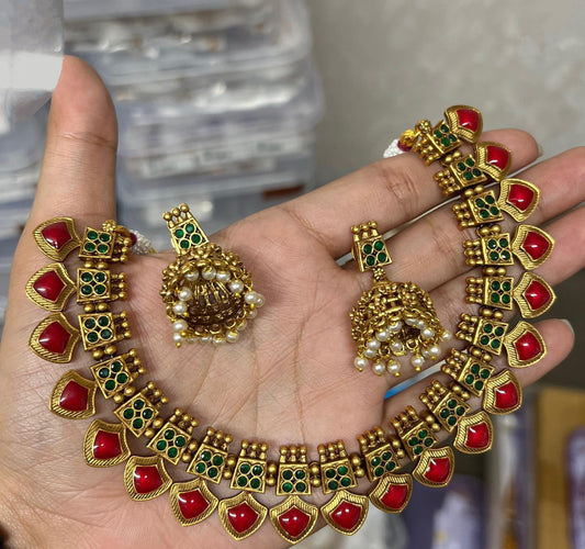 Palakka Necklace-Onam Collections