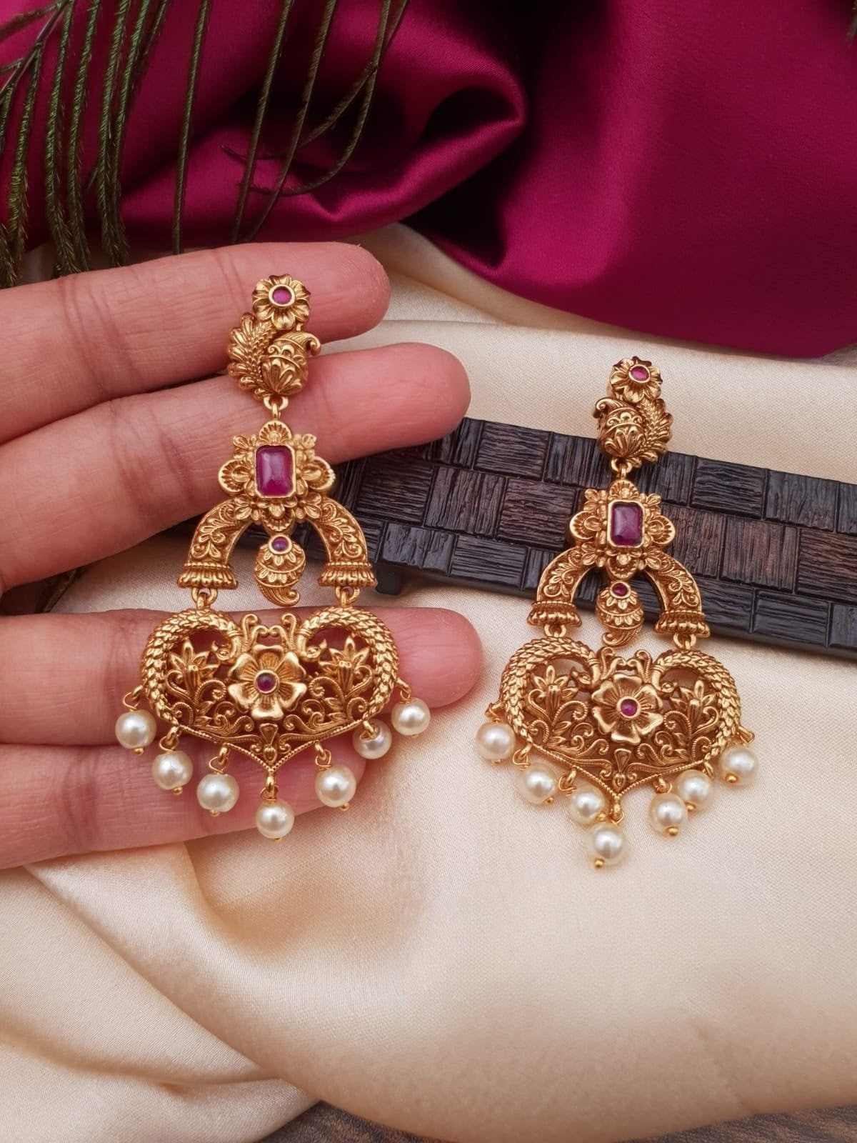 Antique Finish Earrings