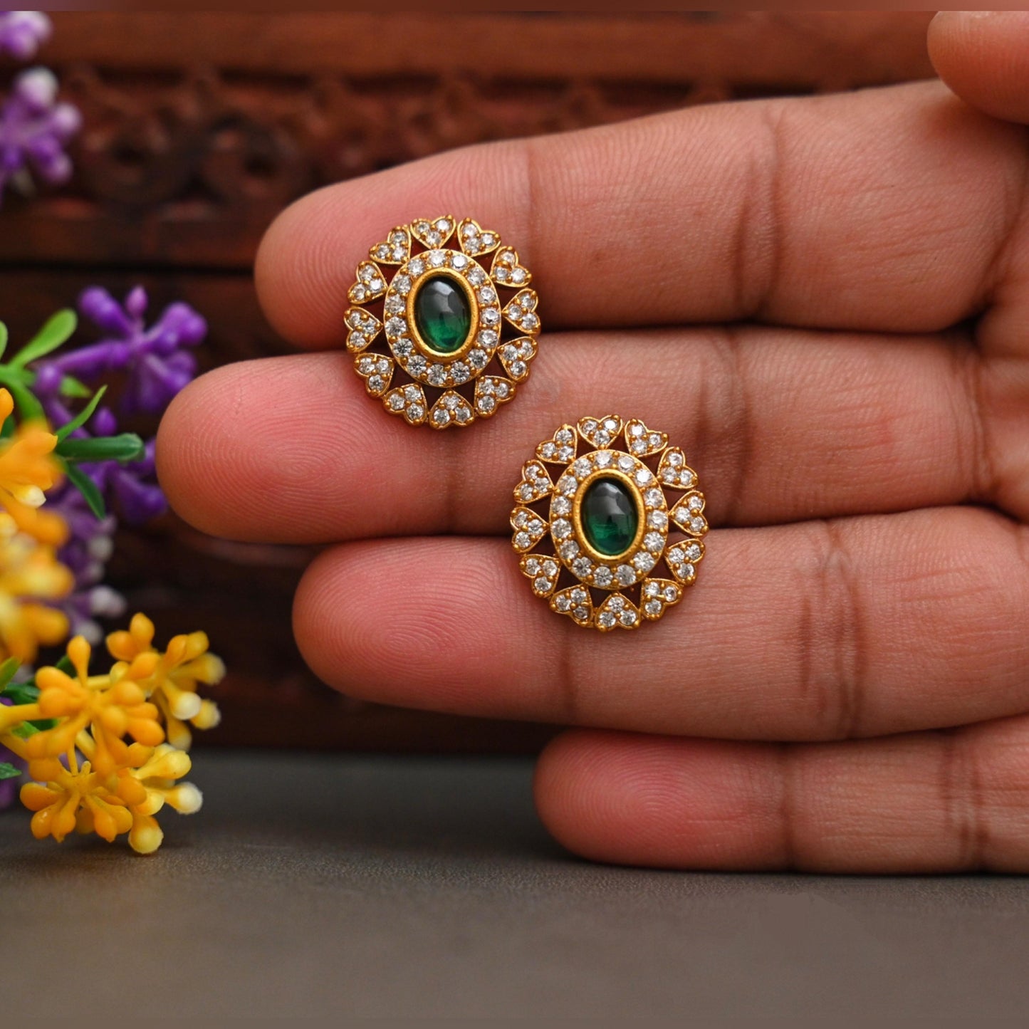Stud Earrings-TE2014