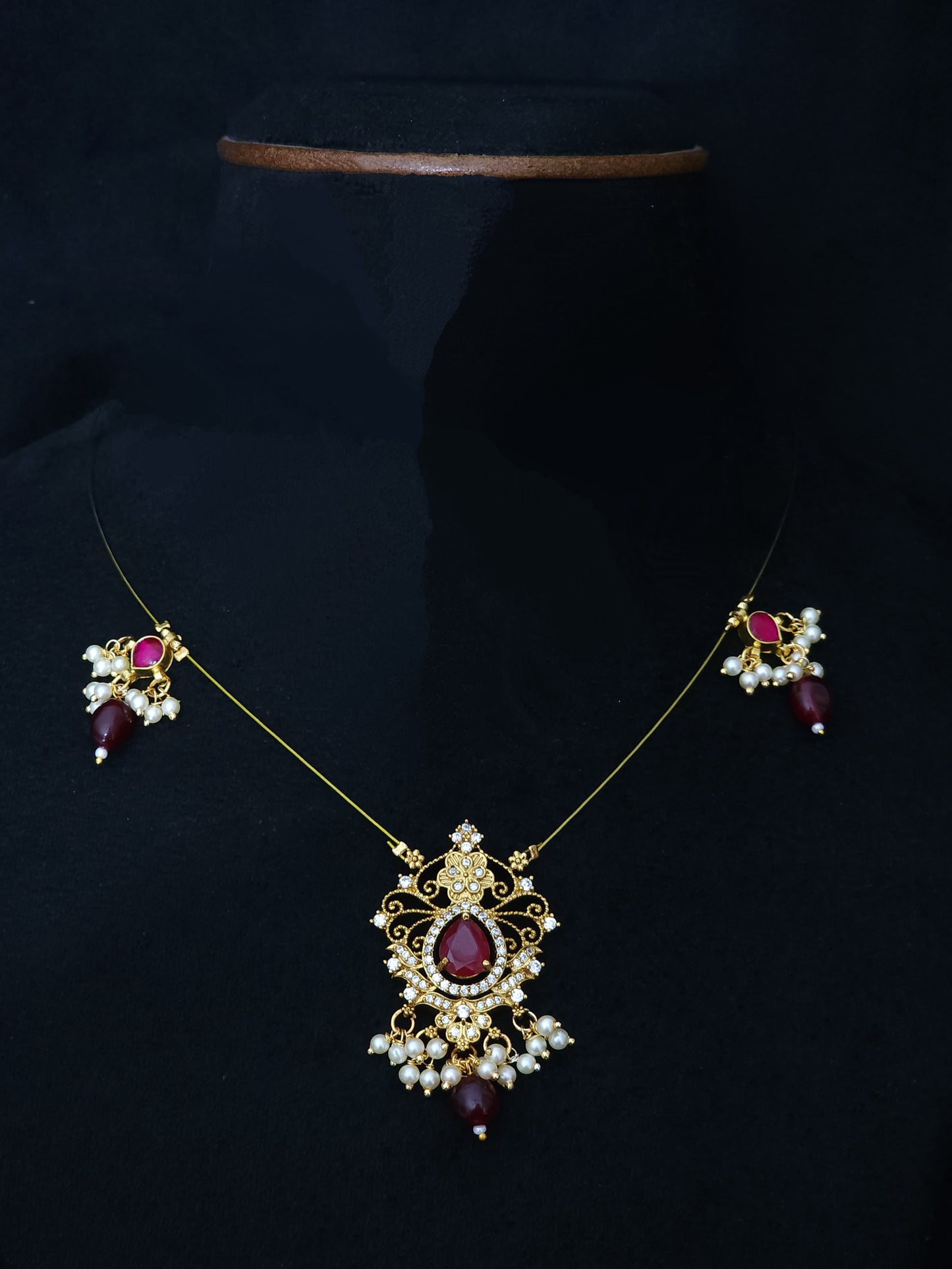 Premium Jadau Kundan Invisible Necklace