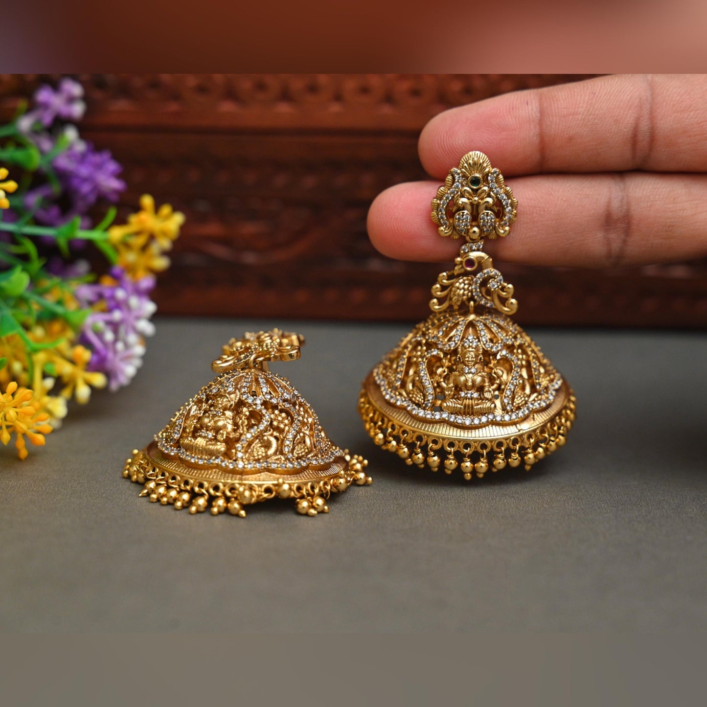 Premium Quality Antique Jumbo Jhumka
