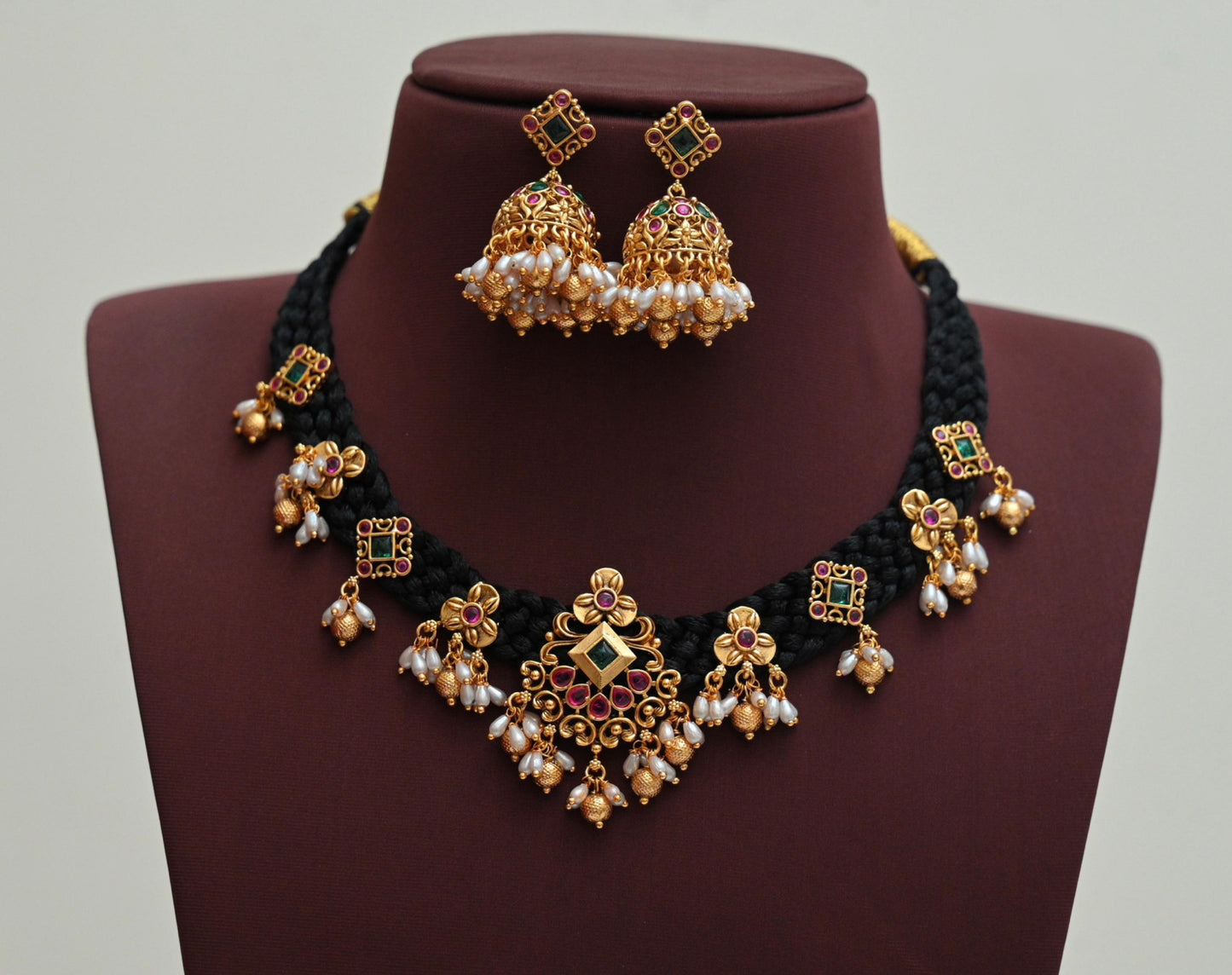 Black Thread Necklace