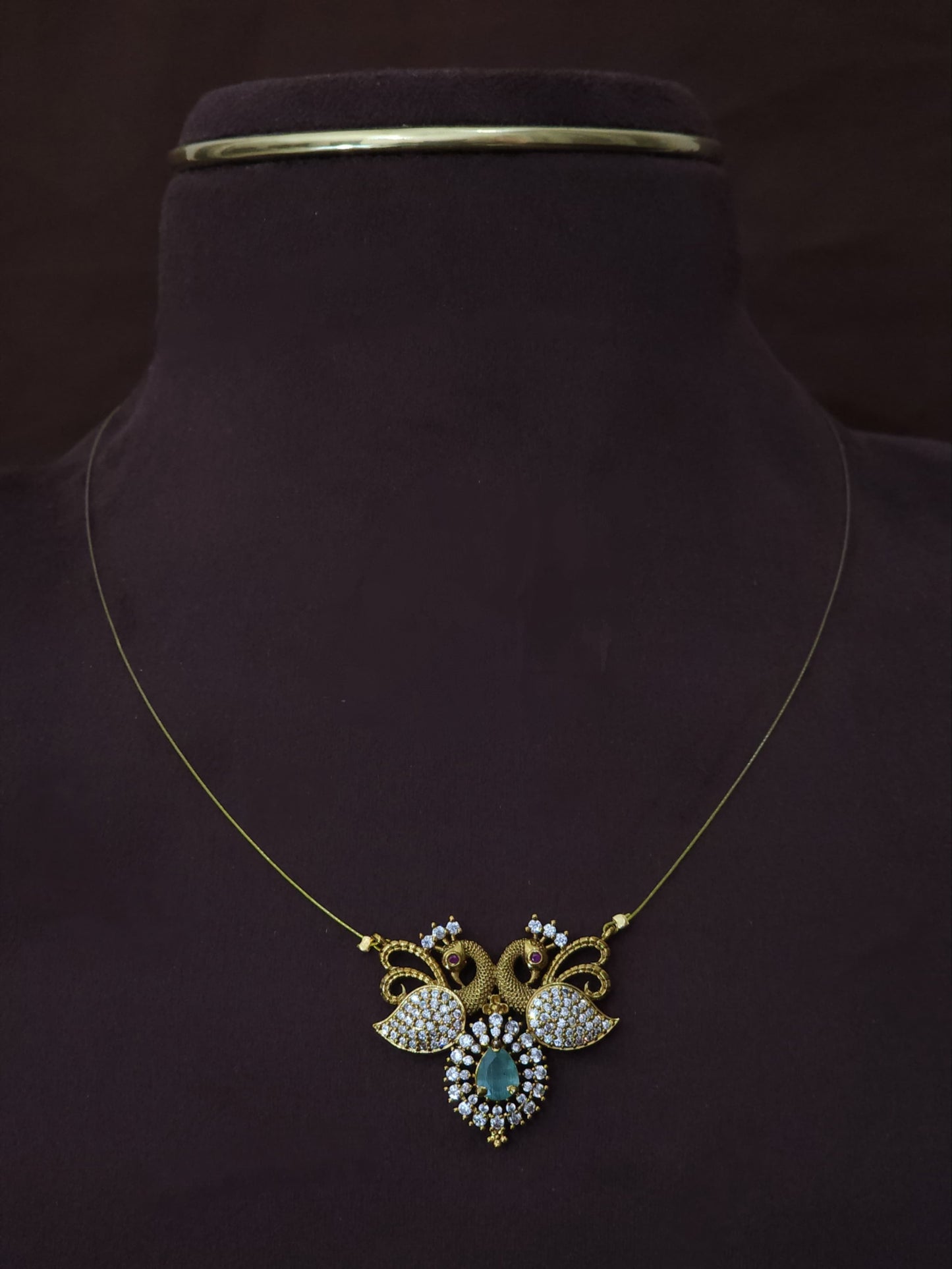 Peacock Design Invisible Chain