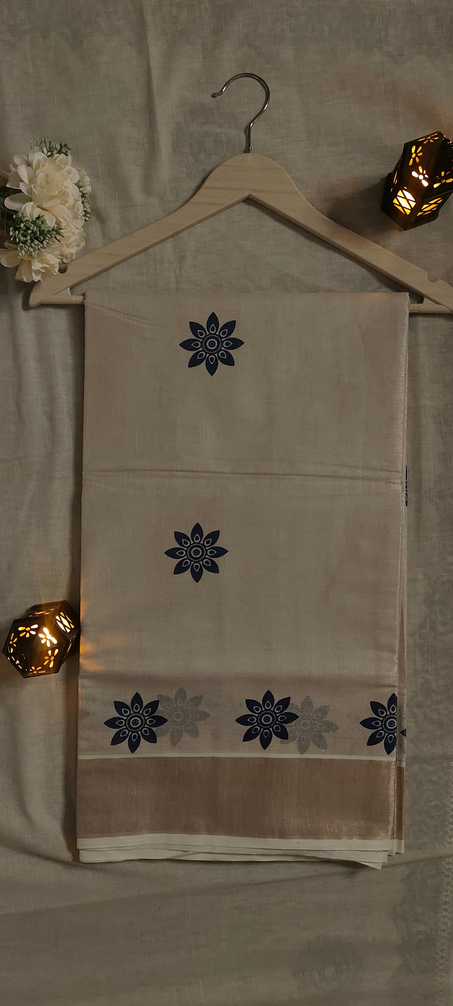 Neelima kerala Set Saree - Tissue saree