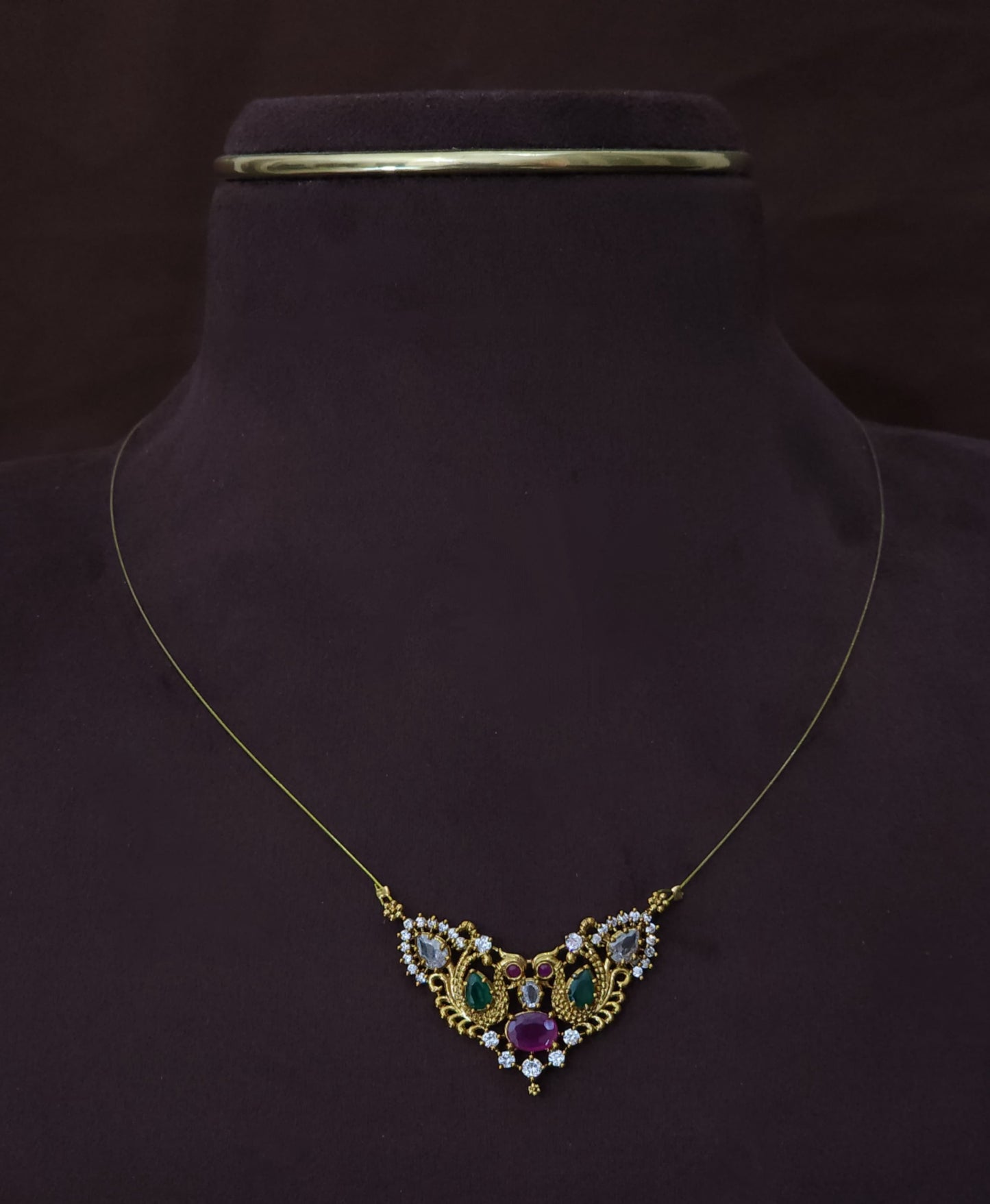 Peacock Design Invisible Chain