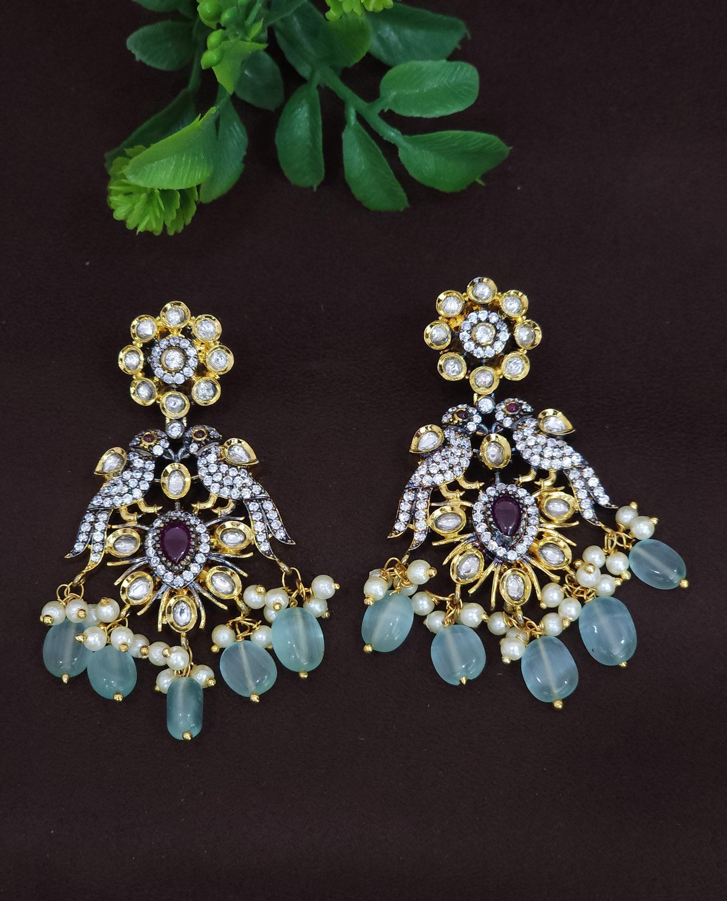 Premium Golden Mix Victorian Earrings