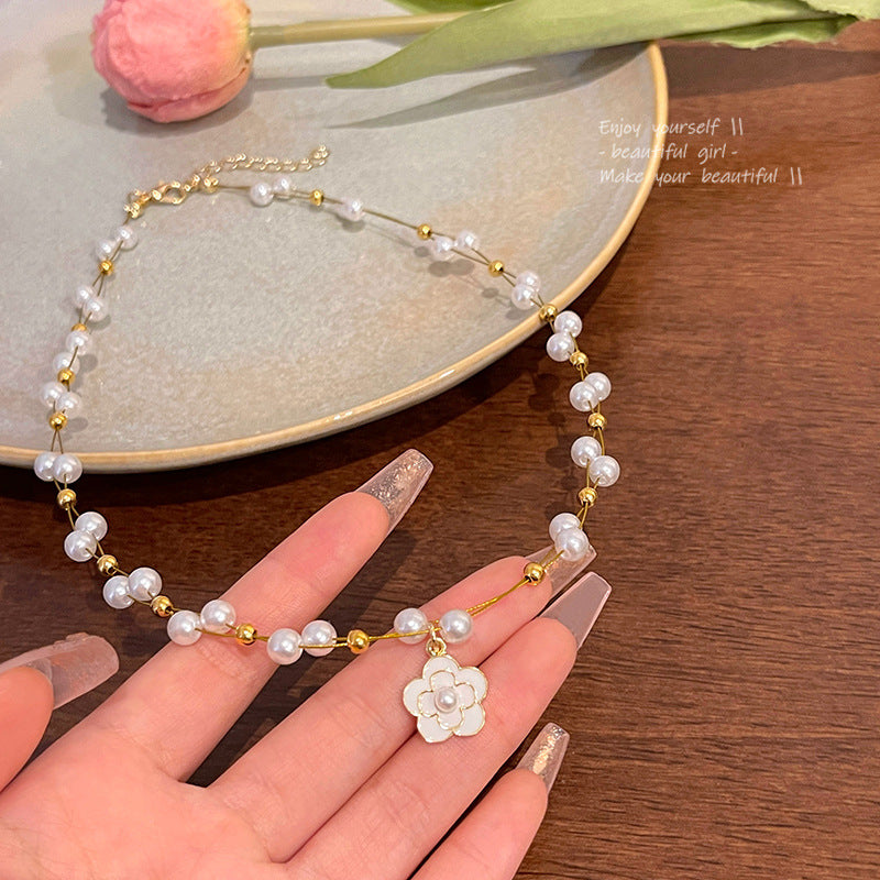 Korean peal neckpiece