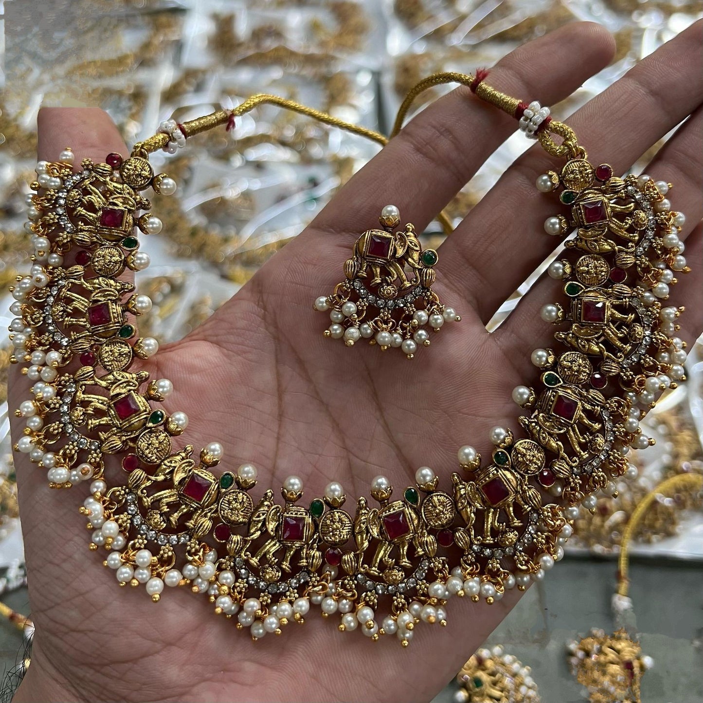 Elephant Design Neckset-TE2008