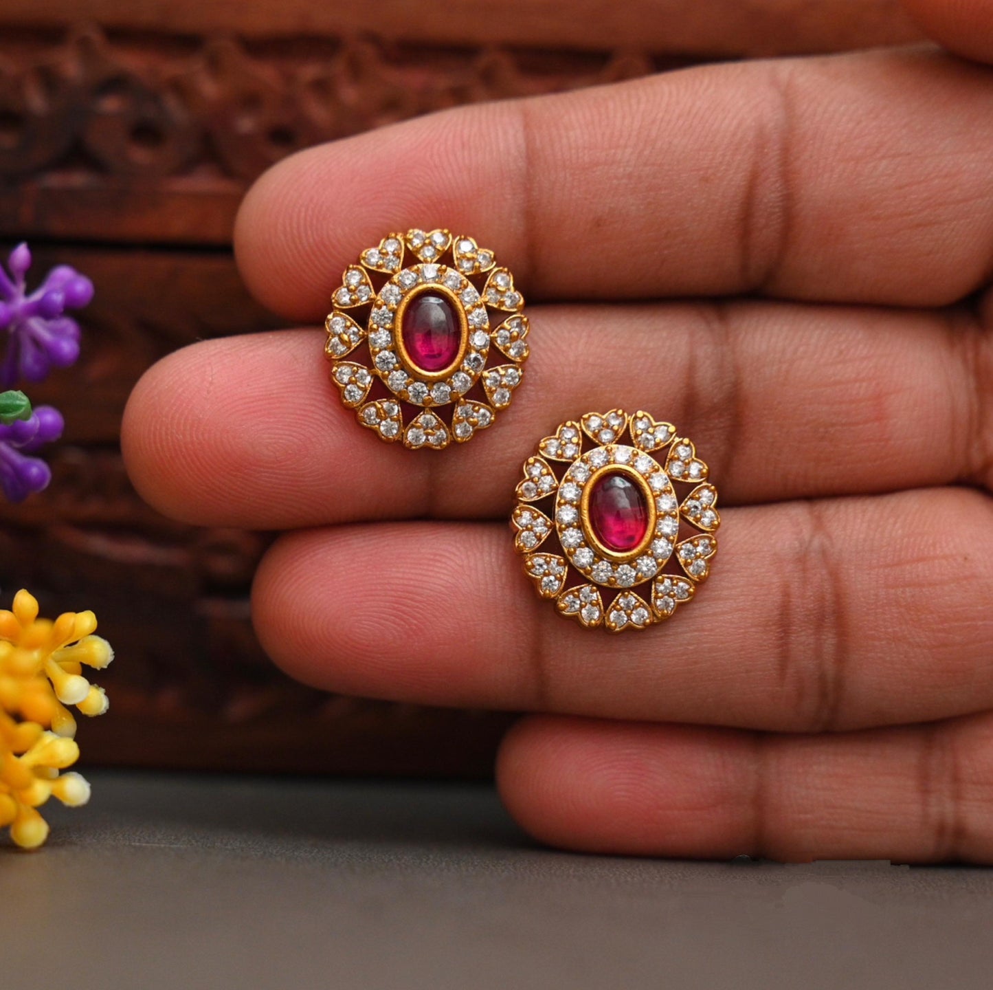 Stud Earrings-TE2014