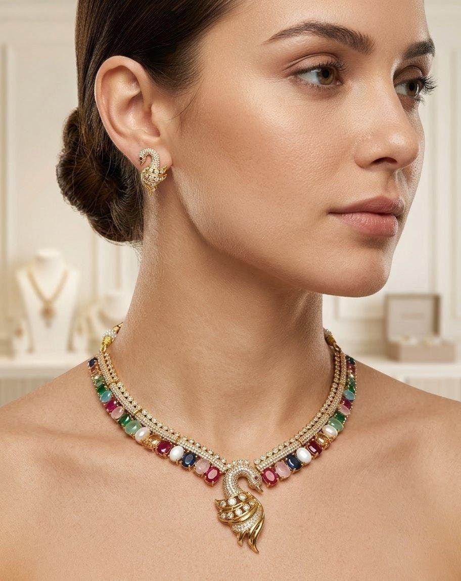 Peacock Pendant Necklace