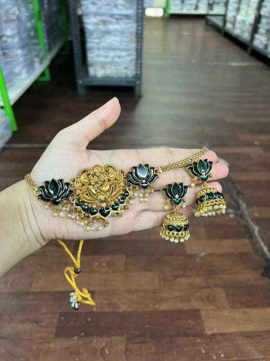 Lekshmi Devi Lotus Choker