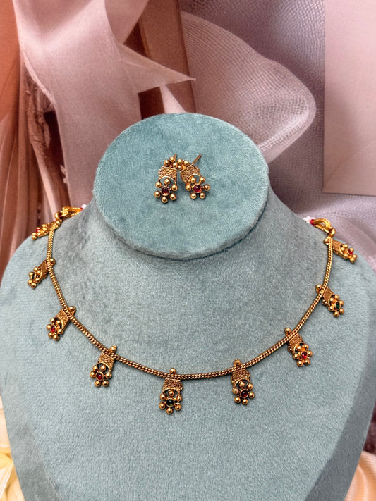 Simple Neckset Onam Collections