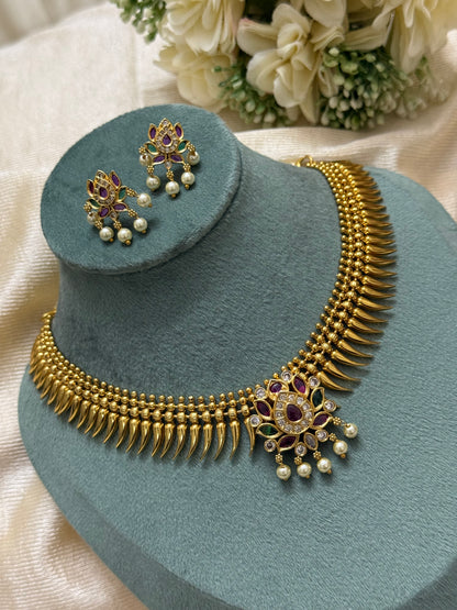 Mullamottu Necklace Onam - TE512