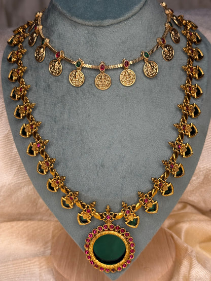Palakka Kashi Layer Neckset Onam - TE508