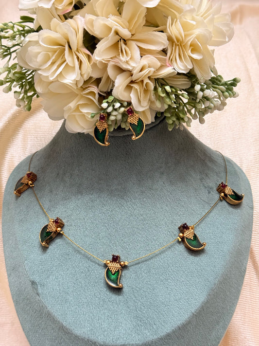 Palakka Invisible Necklace Onam Collections