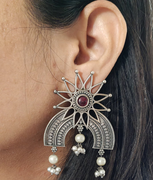 Beautiful silver lookalike earrings