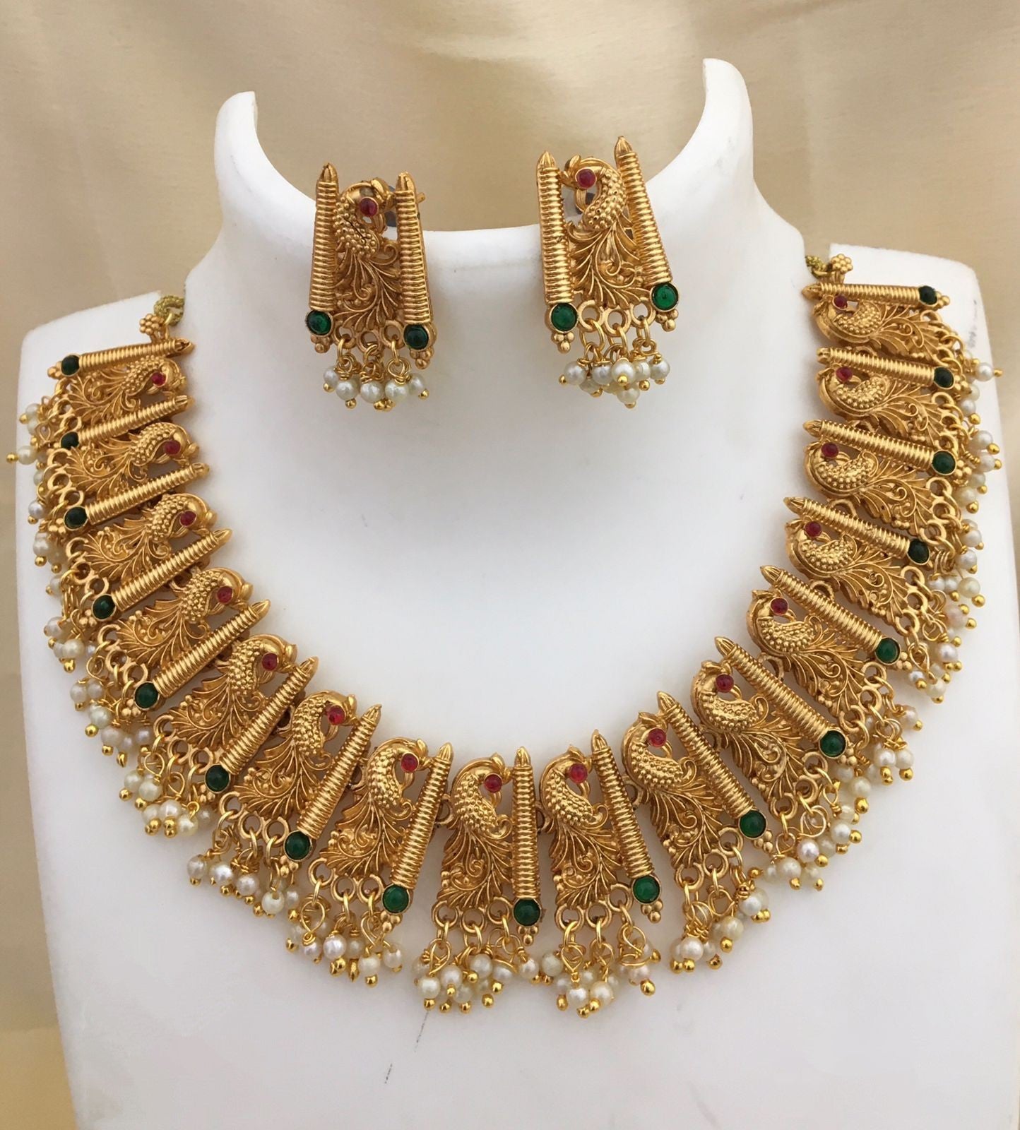 Gold plated party fusion jewellery Set