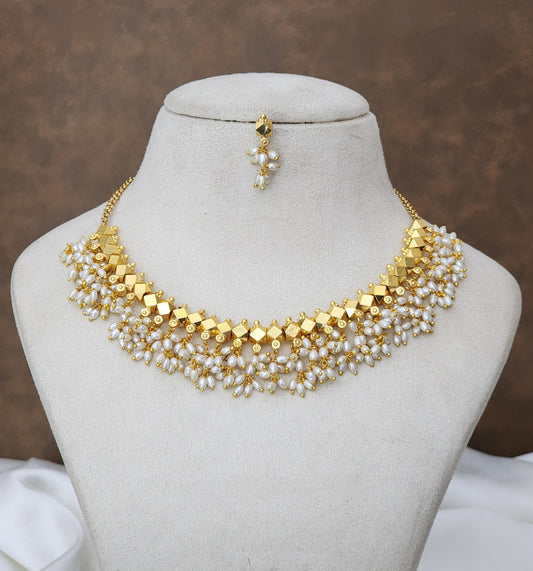 Premium 1 gram gold necklace TE1266