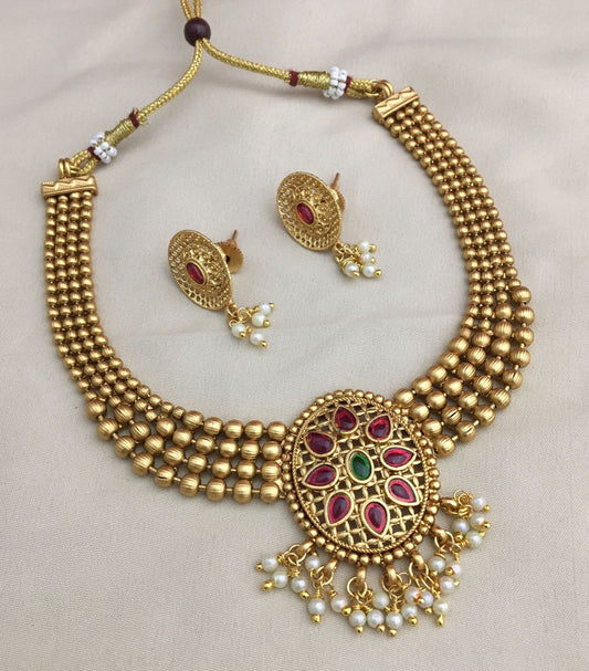 High neck necklace Set TE1296