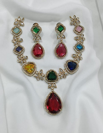 Premium Quality Kundan Necklace-TE1561