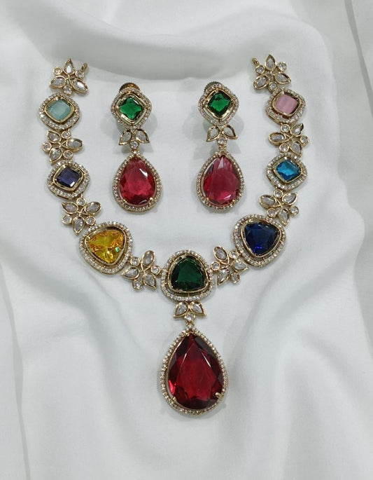 Premium Quality Kundan Necklace-TE1561