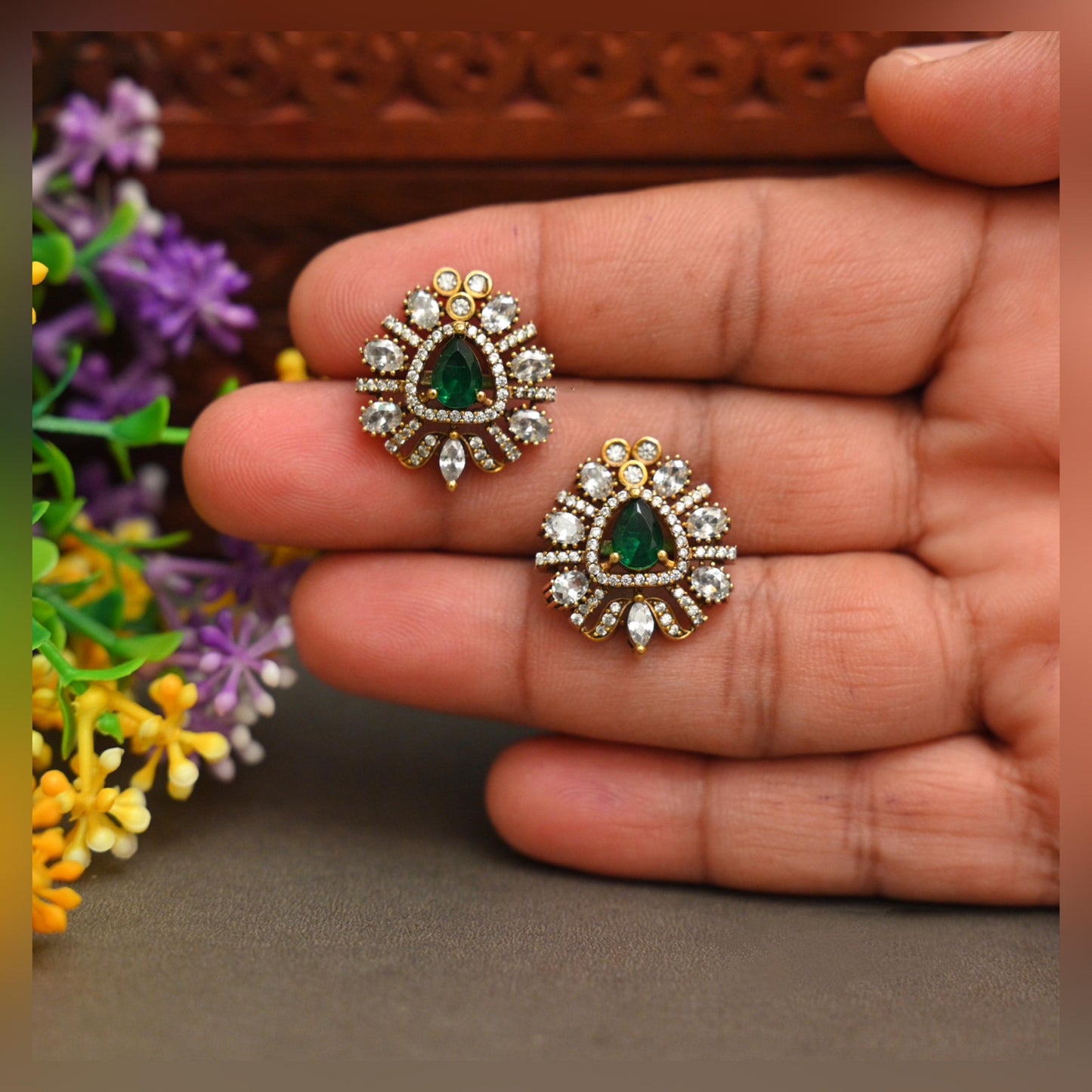 Victorian Ear Studs-TE1471