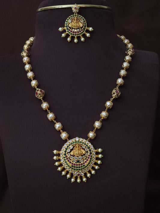 Premium Golden Lakshmi devi Necklace