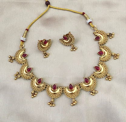 Chandabali Ghungroo Necklace-TE1586