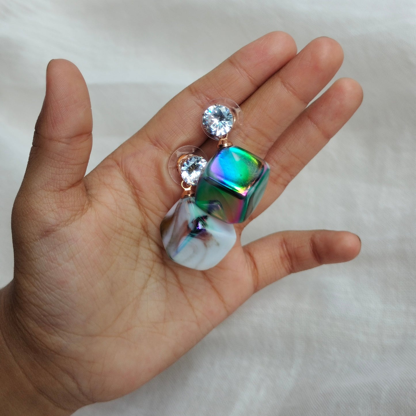 Trendy Korean beautiful princess rainbow stone-TE150