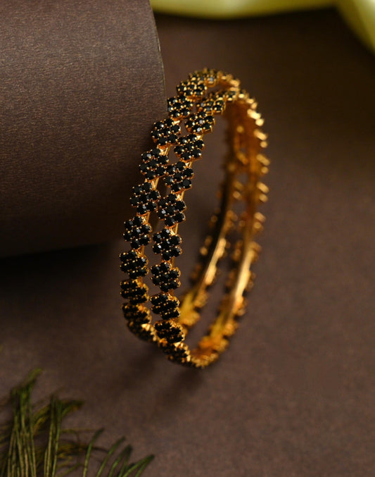 Black Stone Bangles