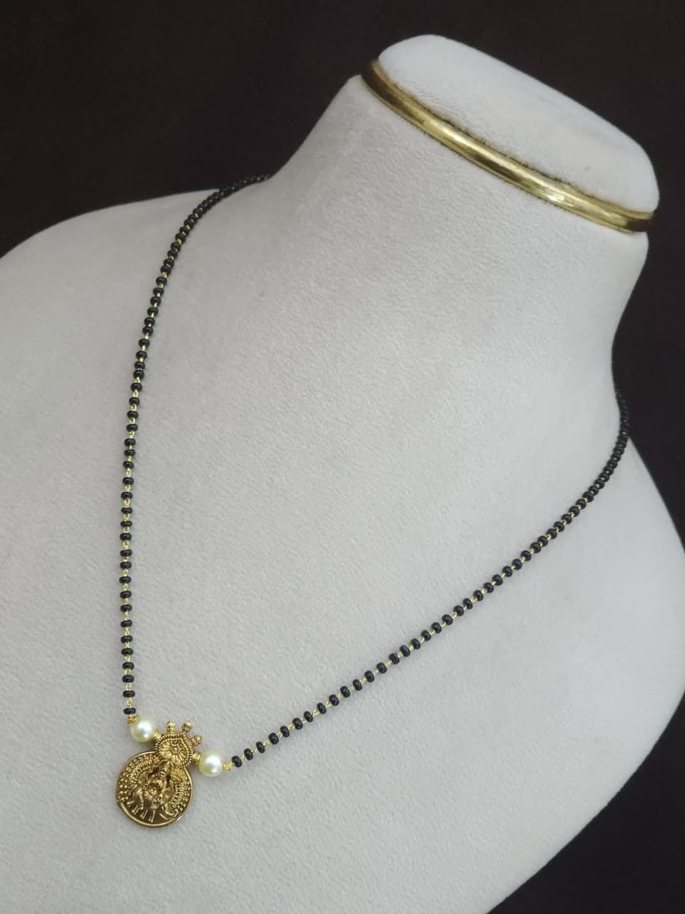 Black Beads Necklace