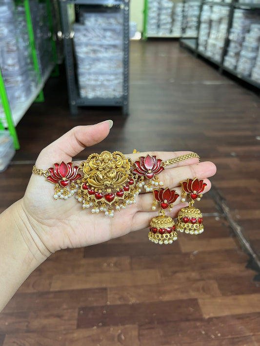 Lekshmi Devi Lotus Choker