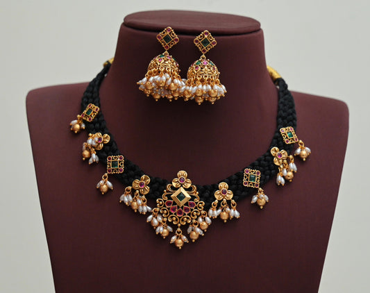 Black Thread Necklace
