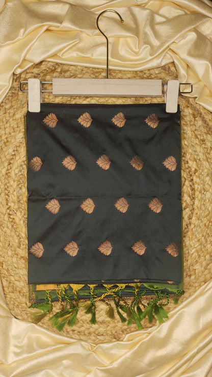 Bottle Green SEMI SILK SAREE