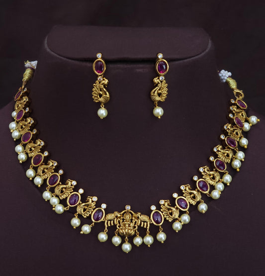 Premium american diamond necklace