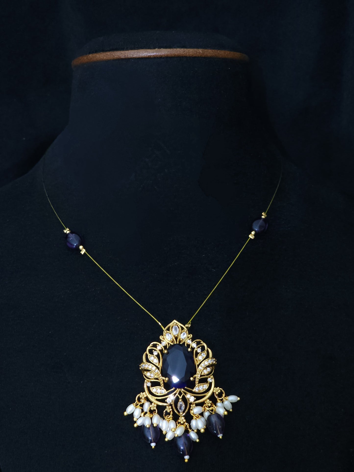 Premium Jadau Kundan Invisible Necklace