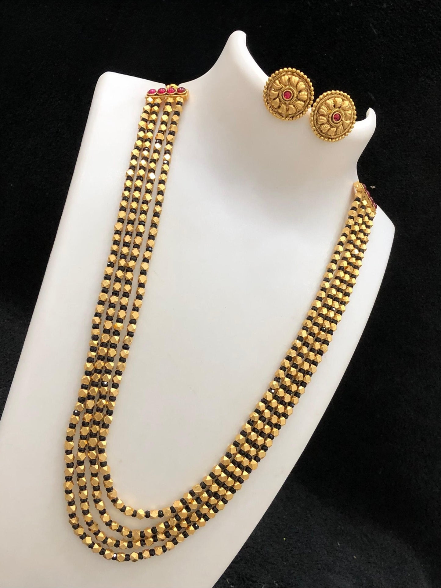 4-LINE ASHTAPALLU MALA-
LENGTH 20 INCH