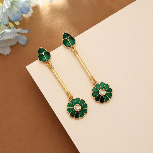 Meenakari statement earring