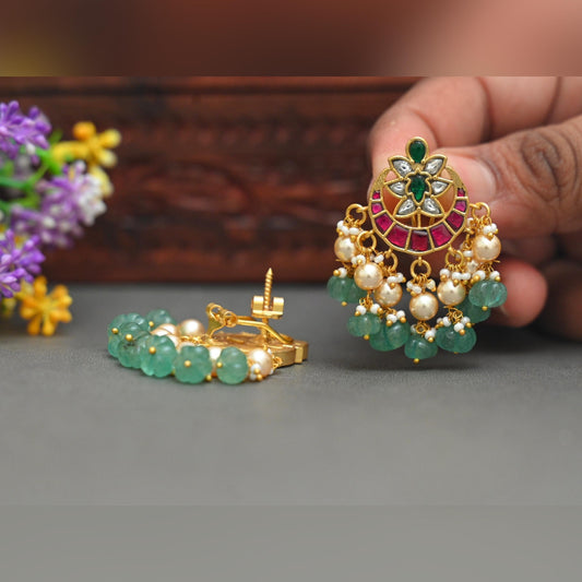 Jadau Earrings