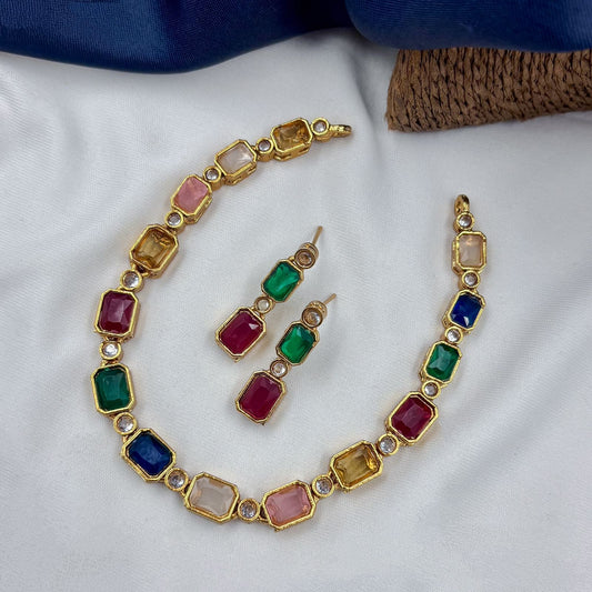 Multicolor Necklace Set