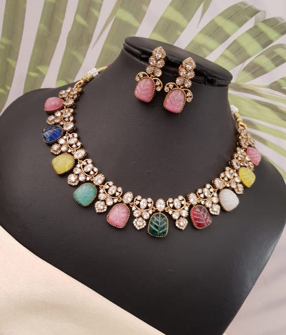 Navaratna necklace set