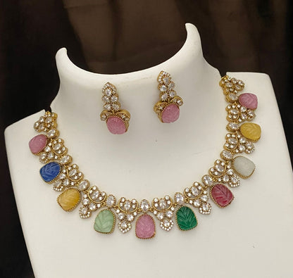 Navaratna necklace set