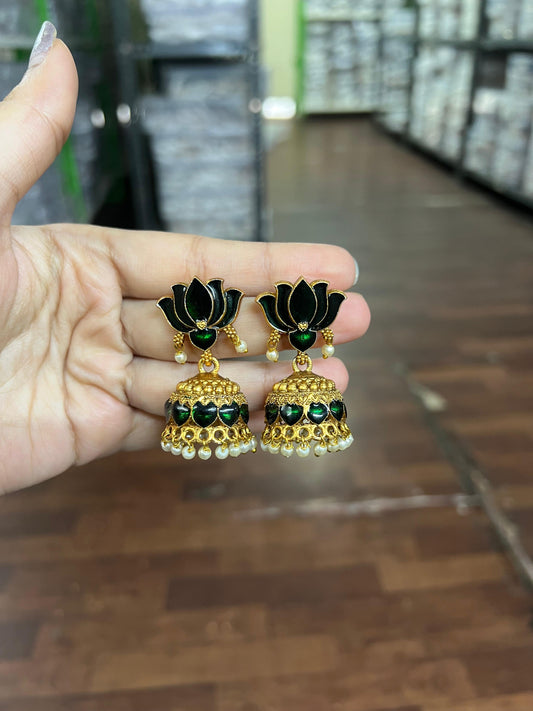 Lotus Jhumka
