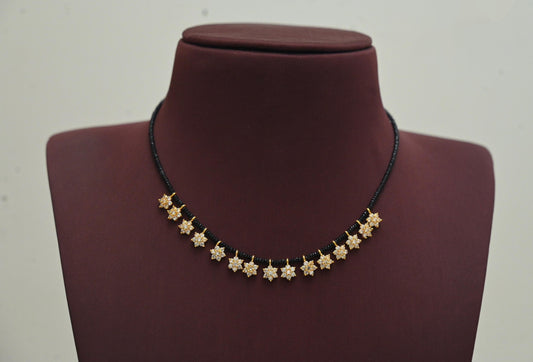 Black Beads Necklace
