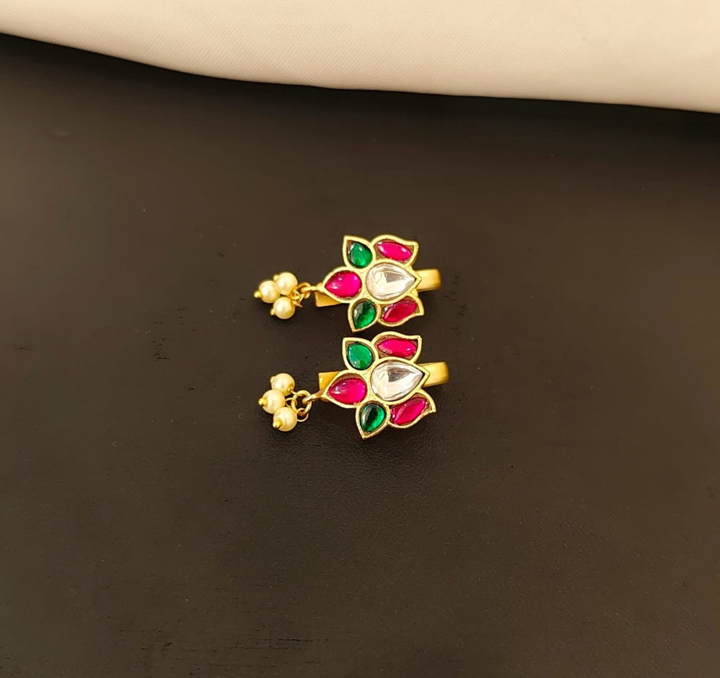 Lotus Jadau kundan Bugadi