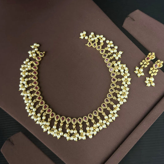 Muthumazhai Neckset - onam