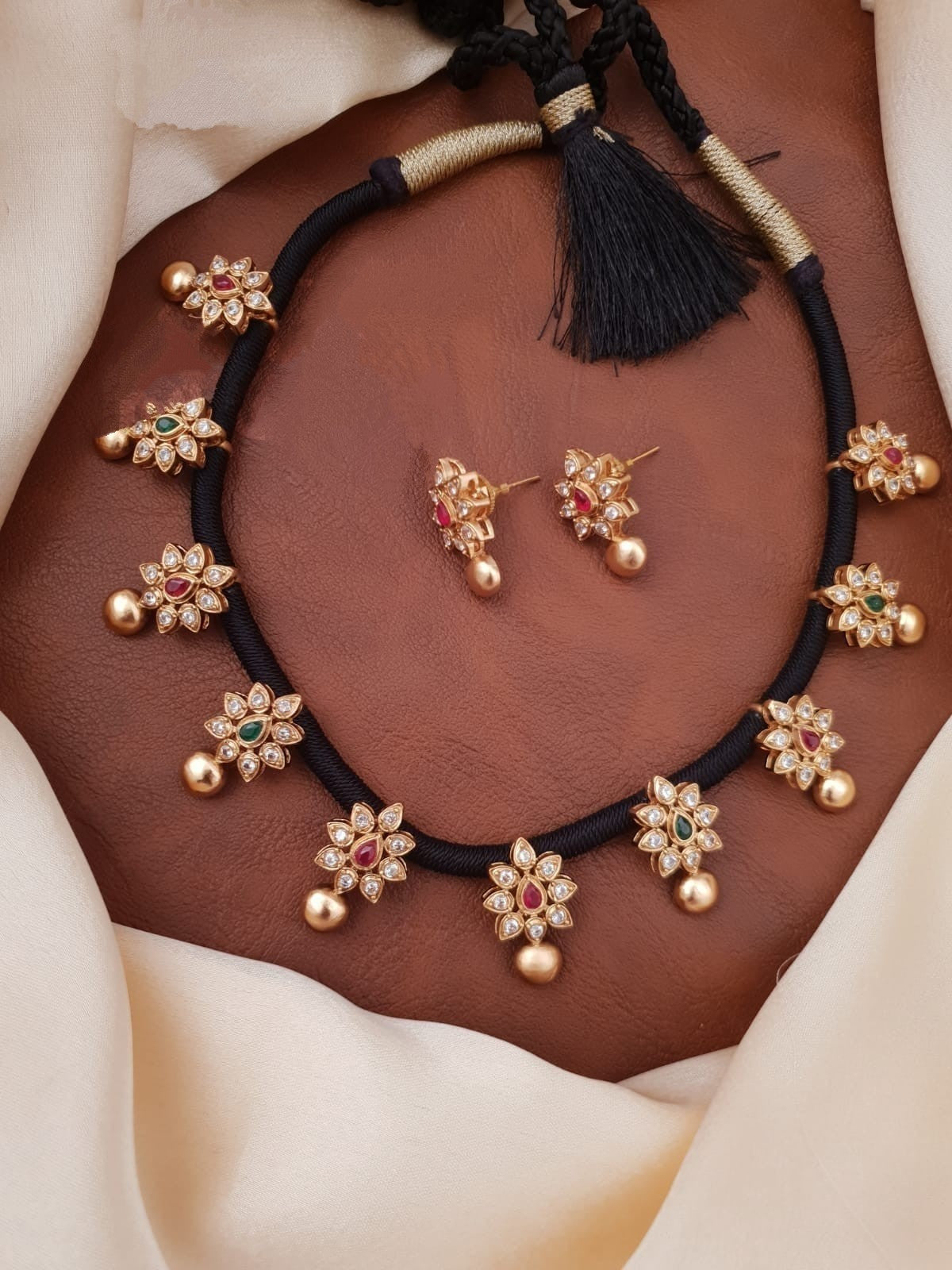 Black Thread Necklace
