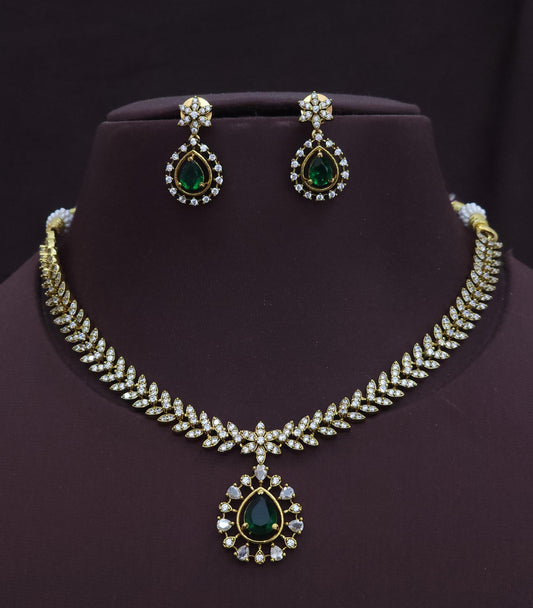 Premium American diamond necklace